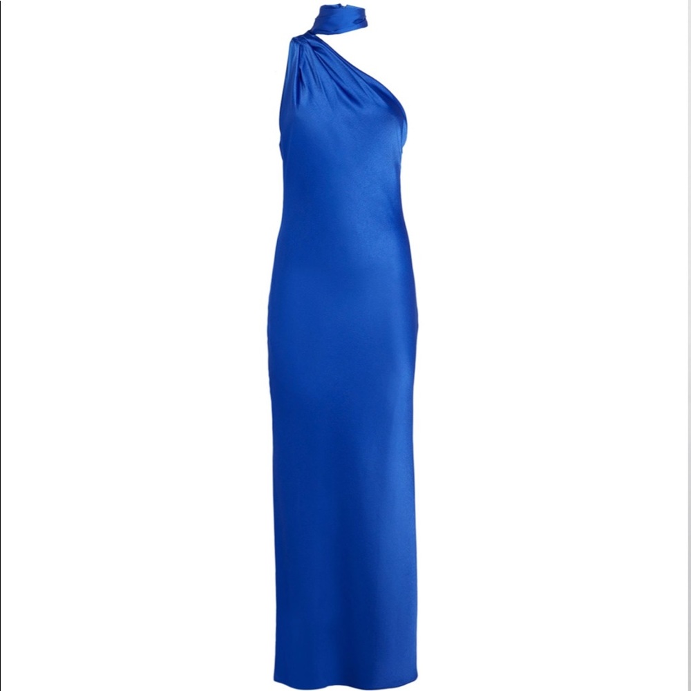 Alice + Olivia Leola One Shoulder Tie Dress Sz 2
